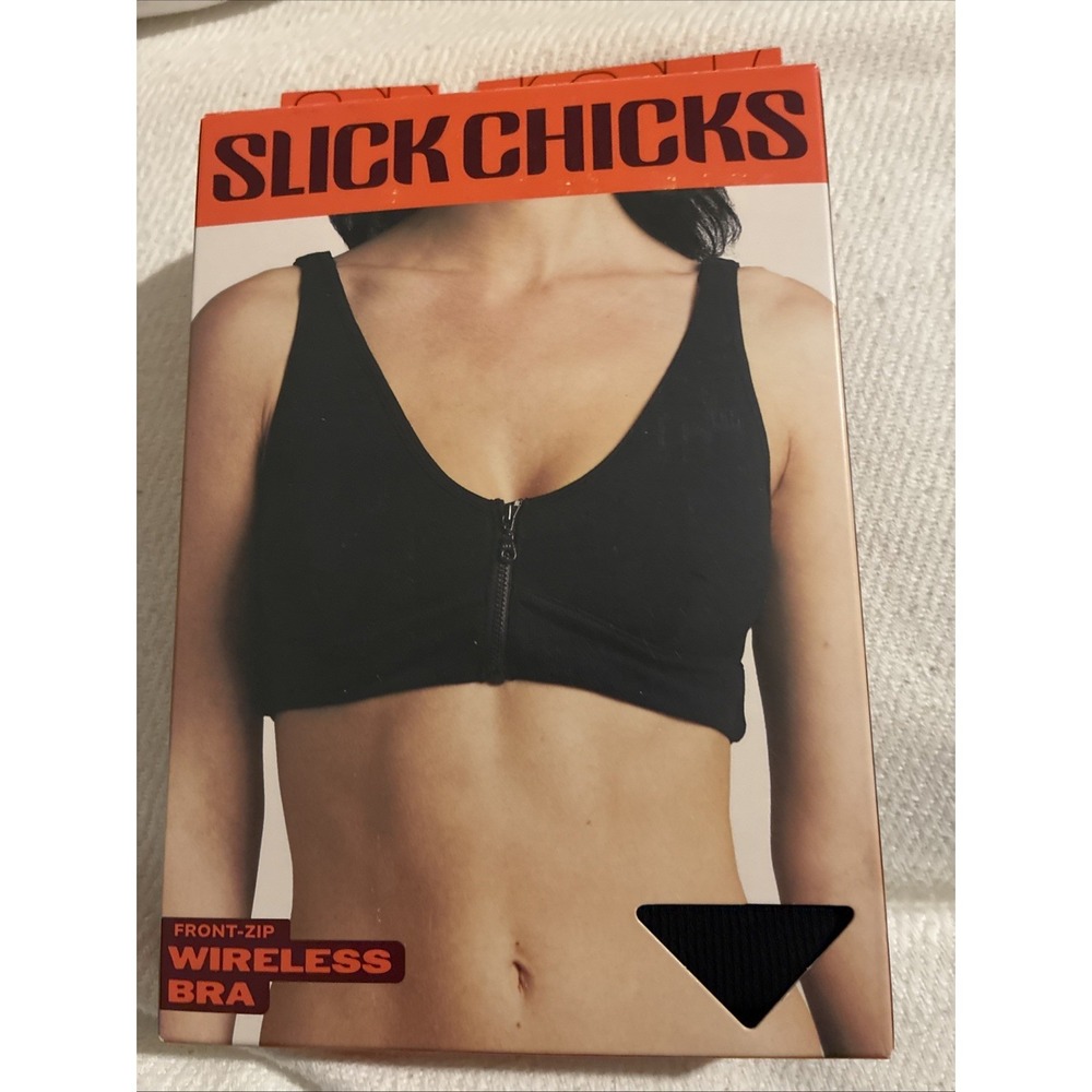 Slick Chicks Wireless Front zip Bras for Women - Adaptive Post Surgery Bra